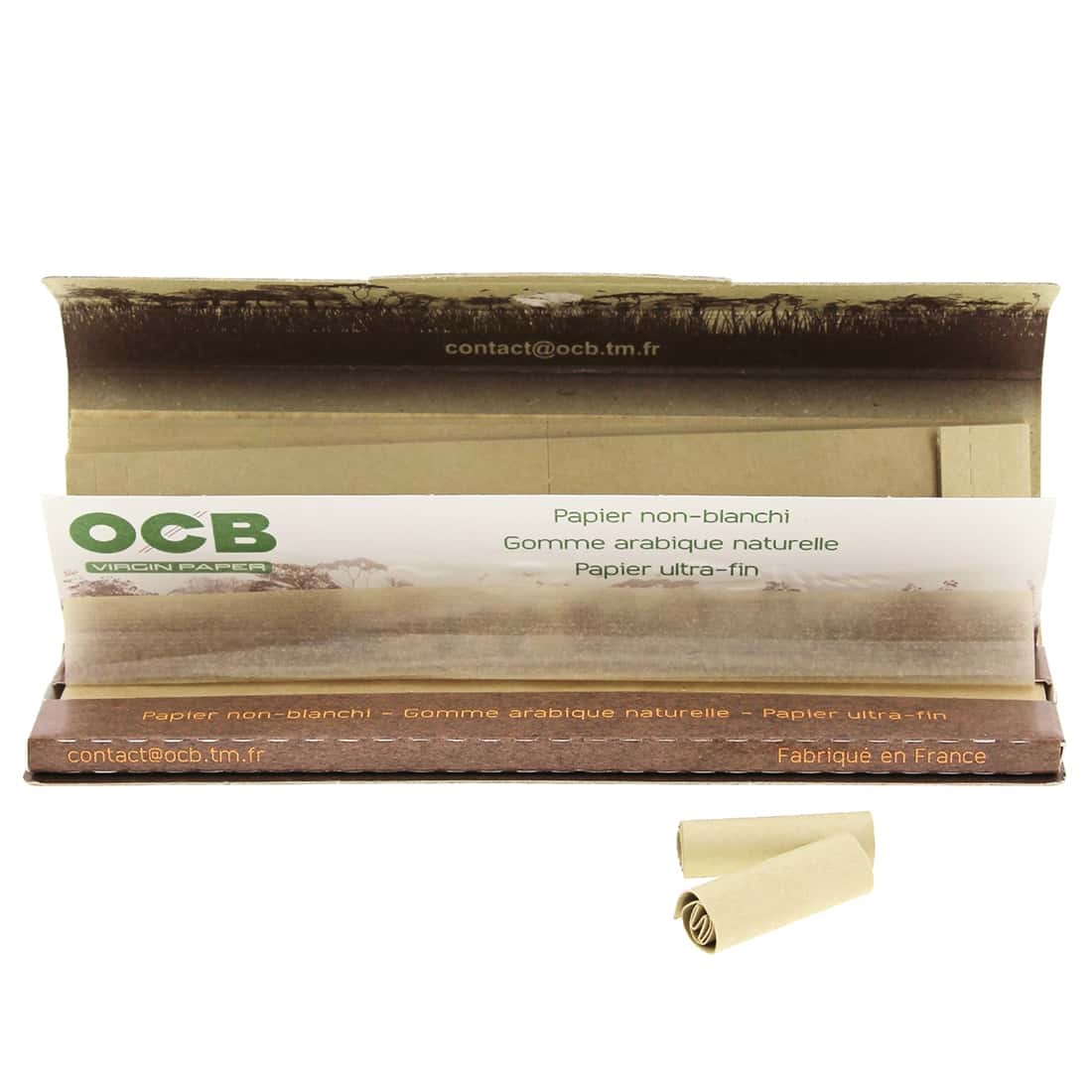 OCB Roll Kit Virgin Slim, Feuilles + carton + support