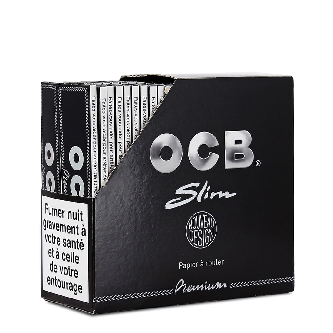 OCB Slim Premium Black + Tips (Carton) - Feuille à rouler