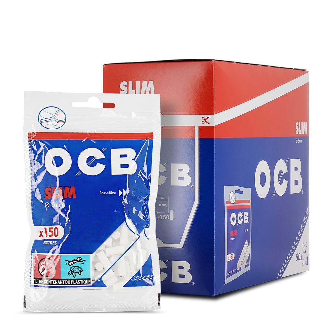Filtres cigarettes OCB 8 mm - Filtres mousse acétate