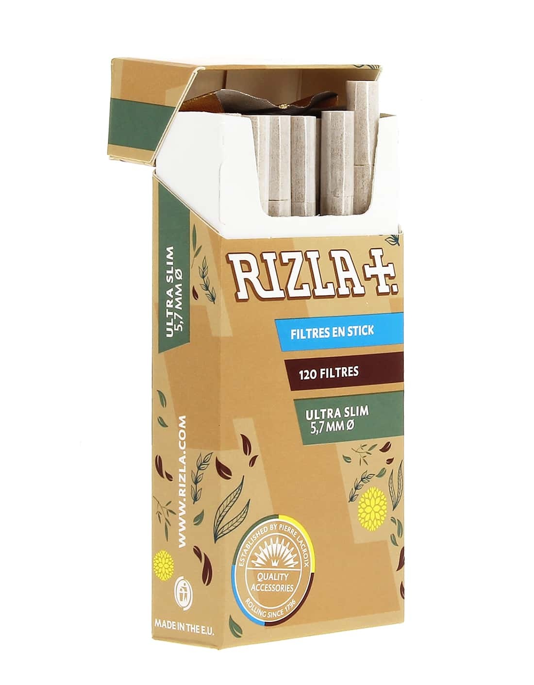 Filtres Rizla Natura Ultra Slim en sticks 20 boites de 120 - PW Distribution