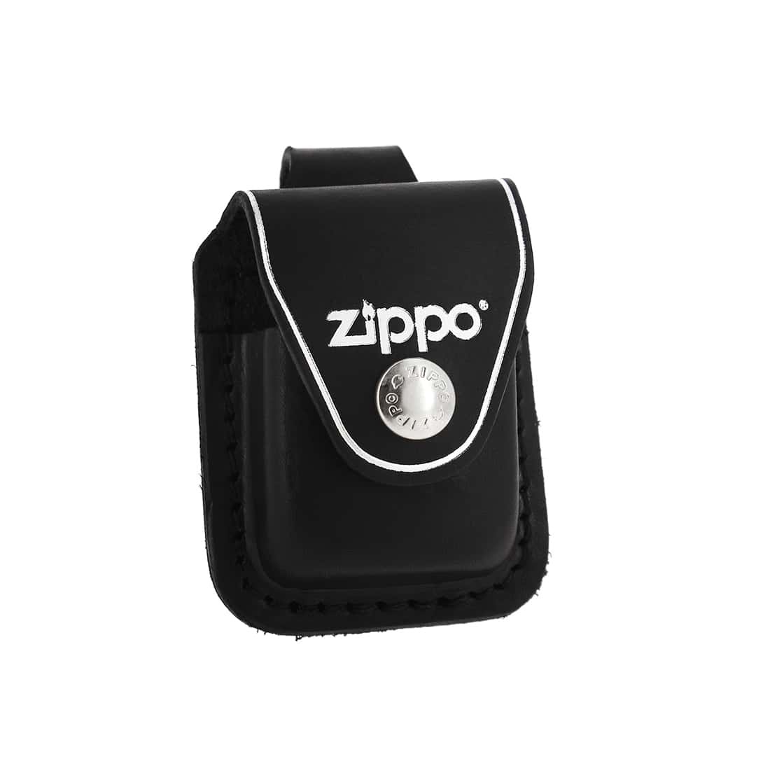 Zippo étui en cuir noir à passant pour briquet Zippo 850001221 - PW  Distribution