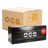 Cartons 20 boites de 500 tubes OCB avec filtre